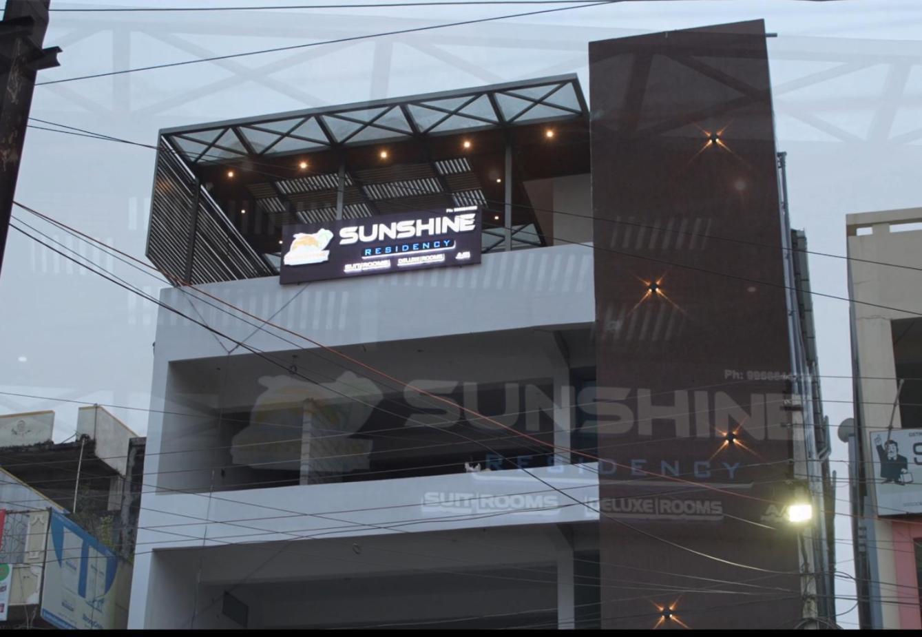 Sunshine Residency Hotel Mancherāl Exterior foto